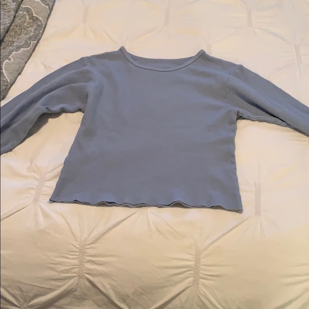 Long sleeve crop top